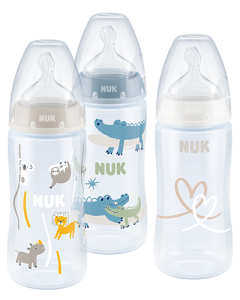 NUK First Choice Plus baby bottle set with temperature control