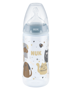 NUK Cats & Dogs First Choice Plus Babyflasche mit Temperature Control