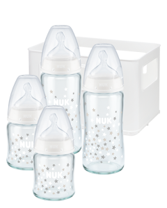 NUK First Choice Plus Glass Bottle Set with Temperature Control