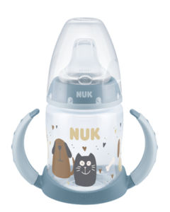 NUK Cats & Dogs First Choice Trinklernflasche 150ml mit Temperature Control