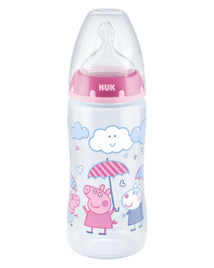 NUK Peppa Pig First Choice Plus Babyflasche 300ml mit Temperature Control