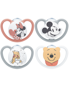 NUK Disney Space 4er Set Silikon-Schnuller
