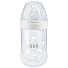 NUK NUK Nature Sense Babyflasche Größe S 0-6 Monate Silikon Sauger 150ml 