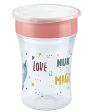 NUK Family Love Magic Cup 230ml mit Trinkrand und Deckel