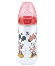 NUK Disney Mickey Mouse First Choice Plus Babyflasche mit Temperature Control 300ml