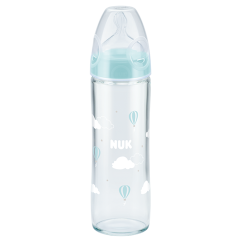 NUK New Classic Glas-Babyflasche 240ml mit Trinksauger