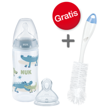 NUK First Choice Plus Babyflaschen Set plus gratis Flaschenbürste 2 in 1