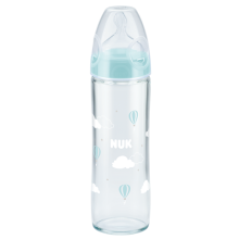 NUK New Classic Glas-Babyflasche 240ml mit Trinksauger