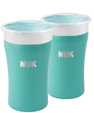 NUK Magic Cup Edelstahl 230ml 2er Set