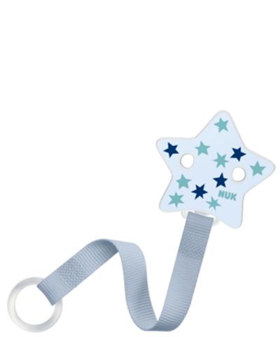 NUK Schnullerband Stern blau
