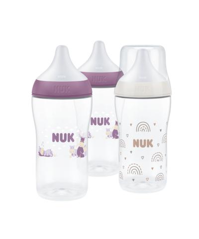 NUK Perfect Match Multi Pack 3er Flaschen Set lila weiß